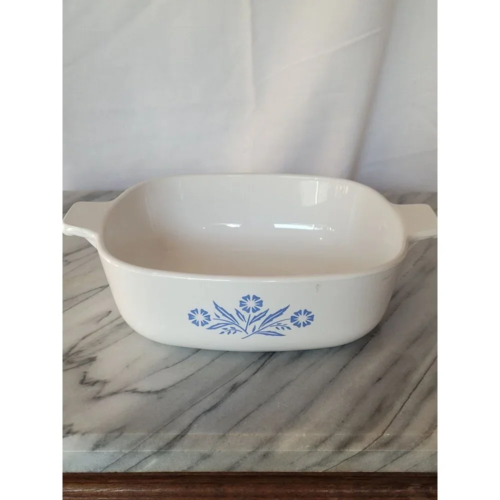 Corning Ware Cornflower‎ Blue 1QT Casserole Baking Dish Vintage 60s No Lid